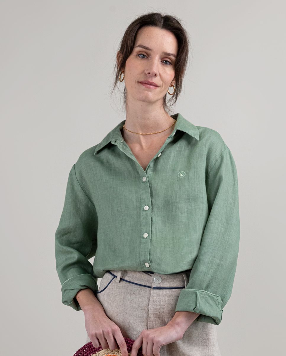 El Ganso® Chemise Lin Vert