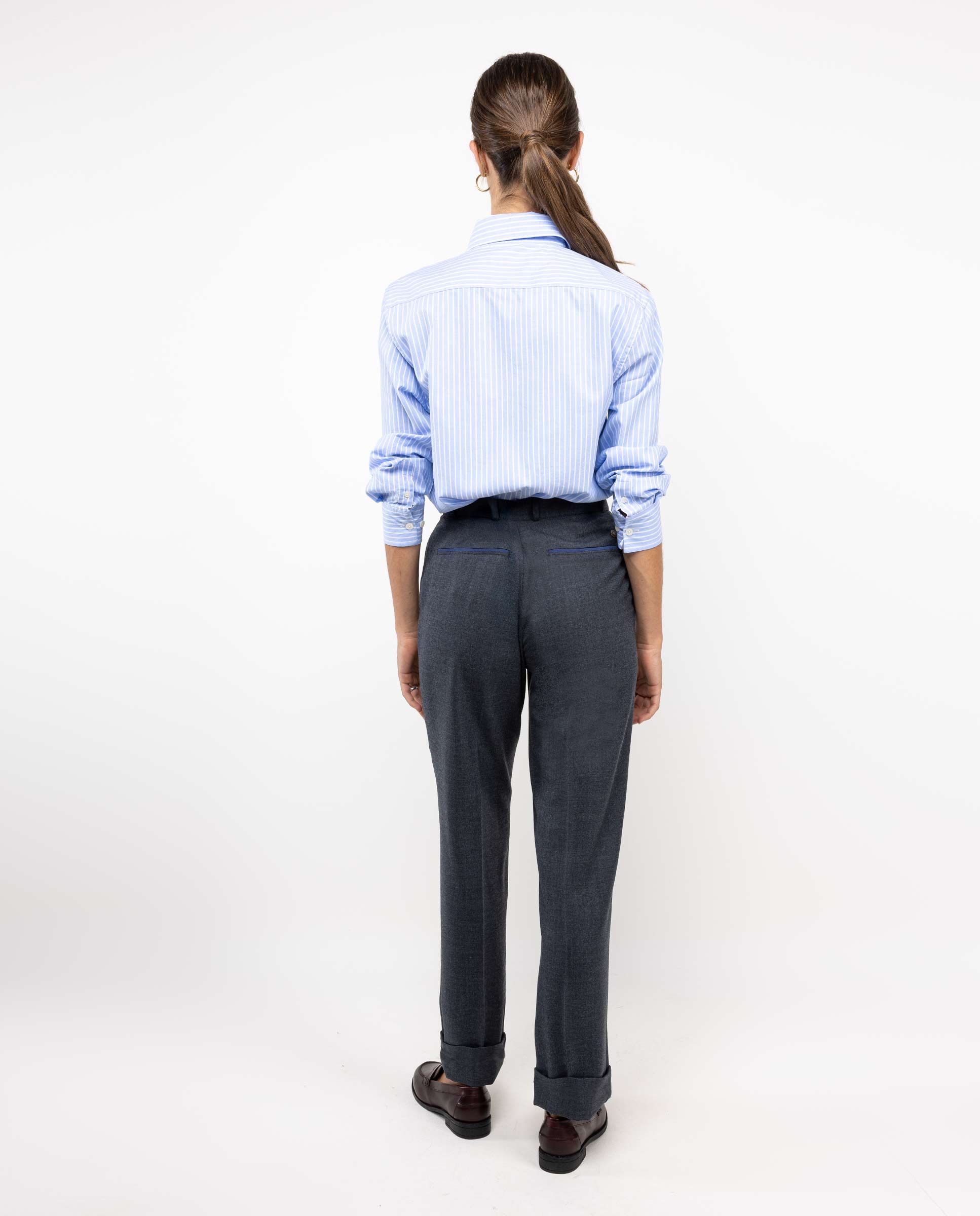 El Ganso® Light Blue Dress Shirt W Butcher Stripes