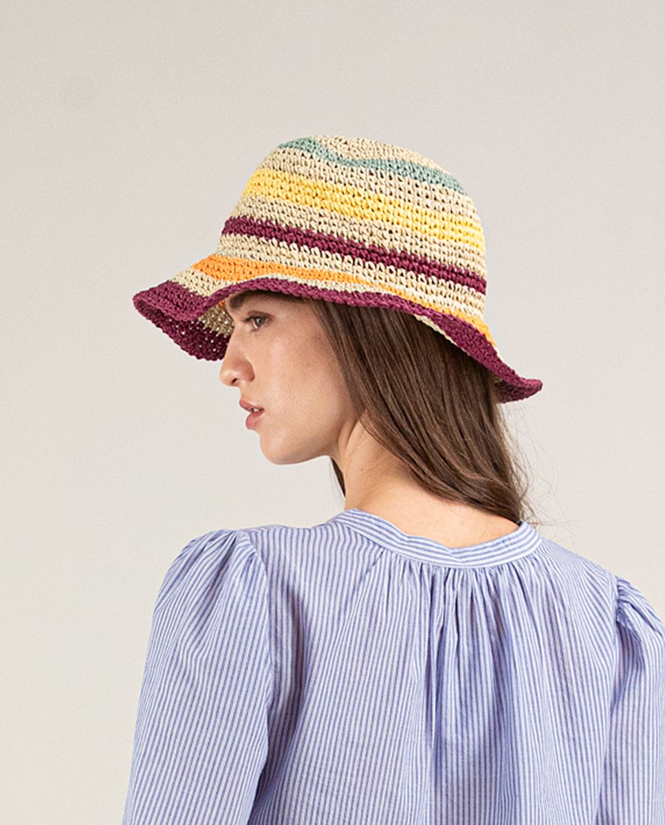 El Ganso® Striped Raffia Hat