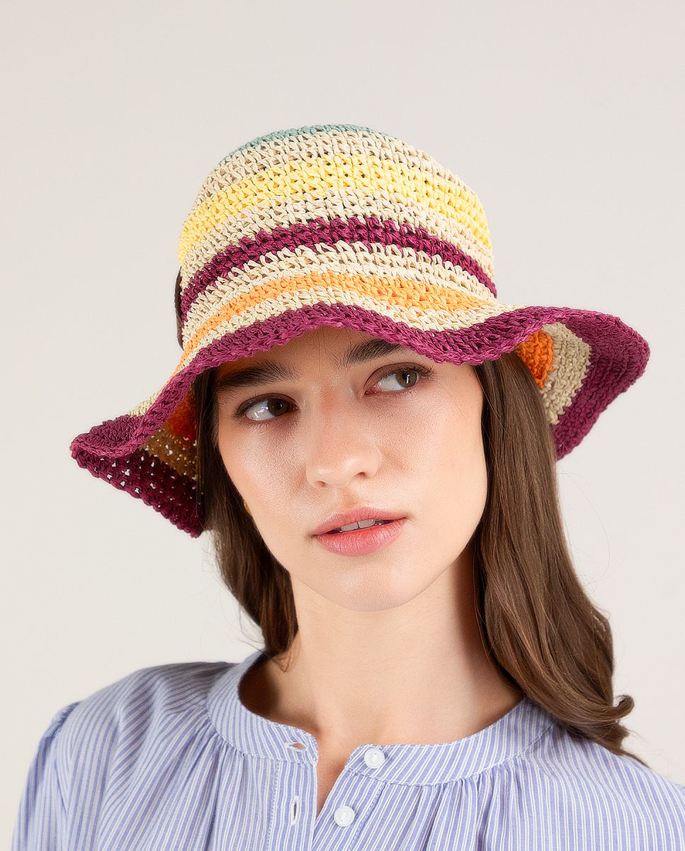 El Ganso® Striped Raffia Hat