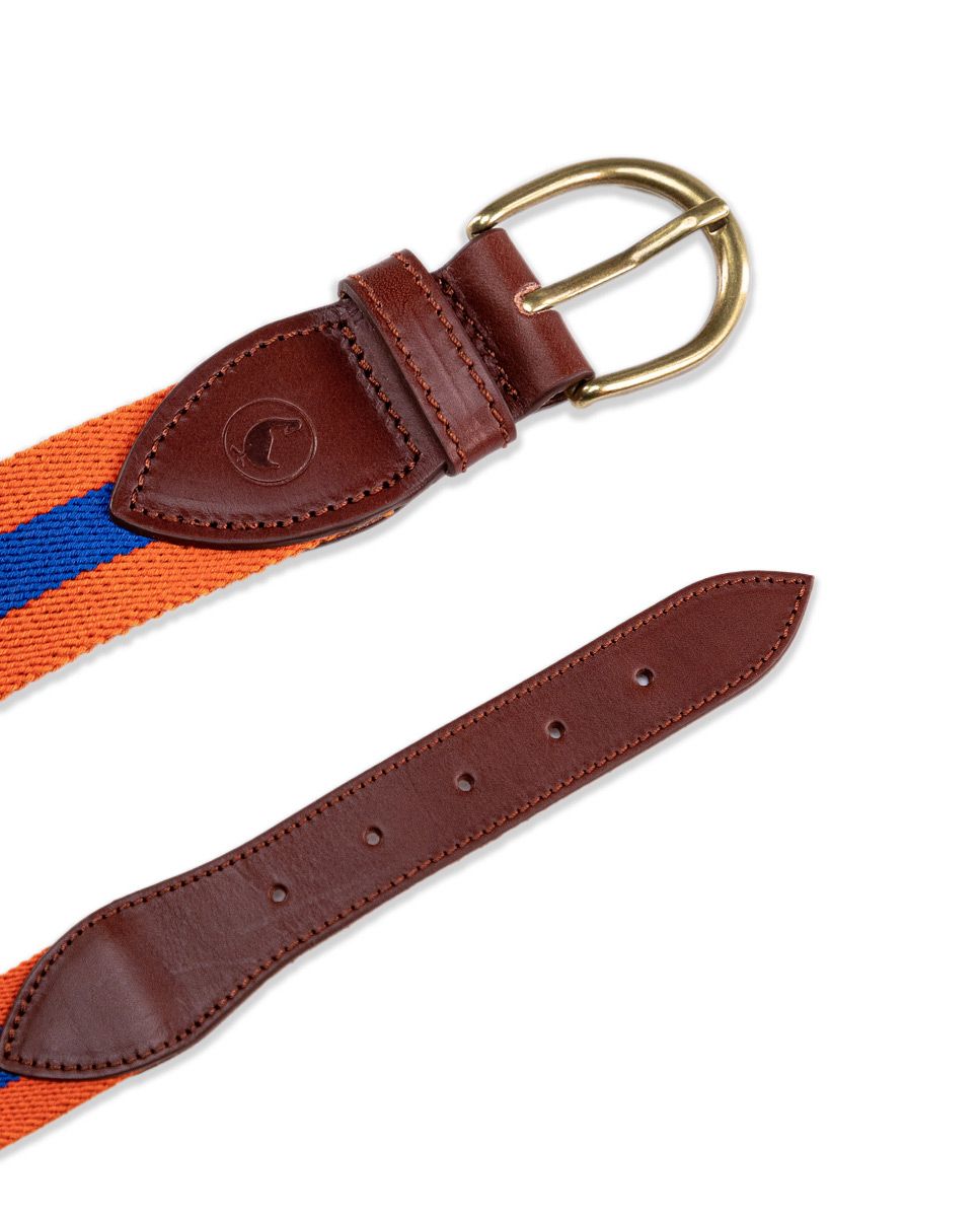 Orange Elastic Flag Belt