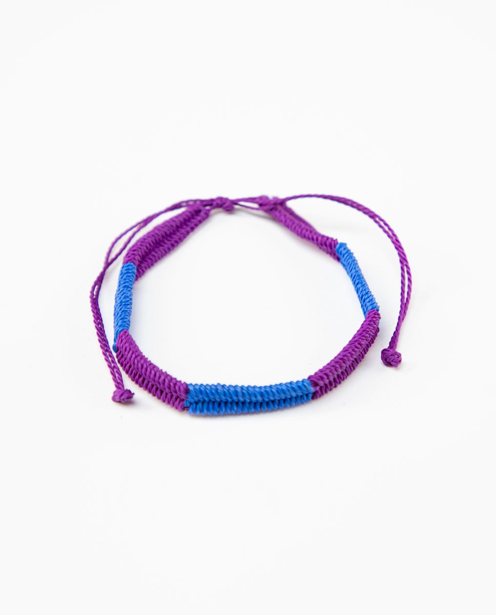 Purple and blue bracelet on sale
