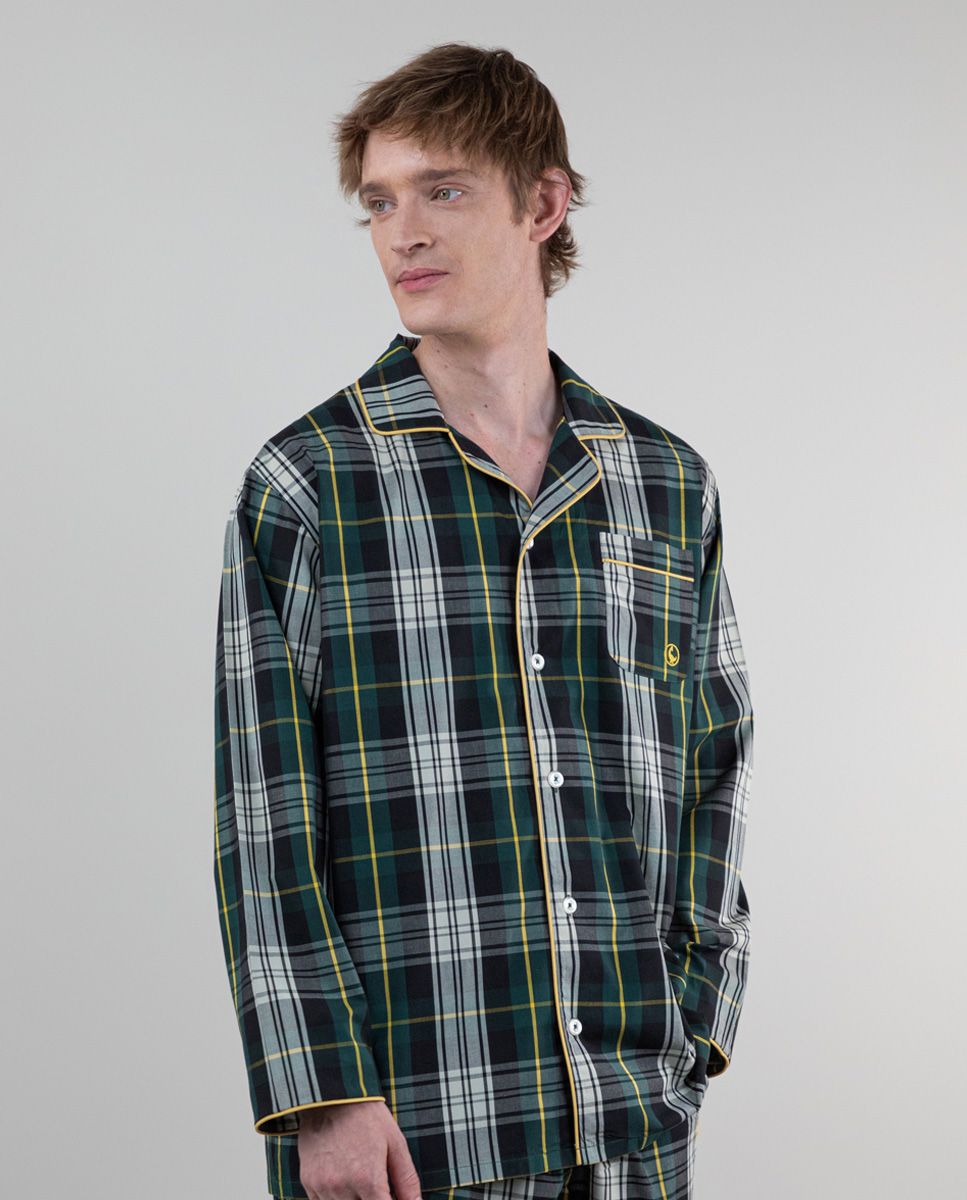 Green tartan pyjamas deals