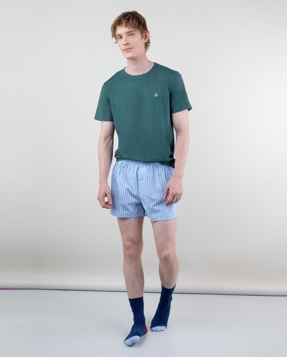 El Ganso Pack of Blue Gingham Underwear W Geese and Pink Butcher Stripes