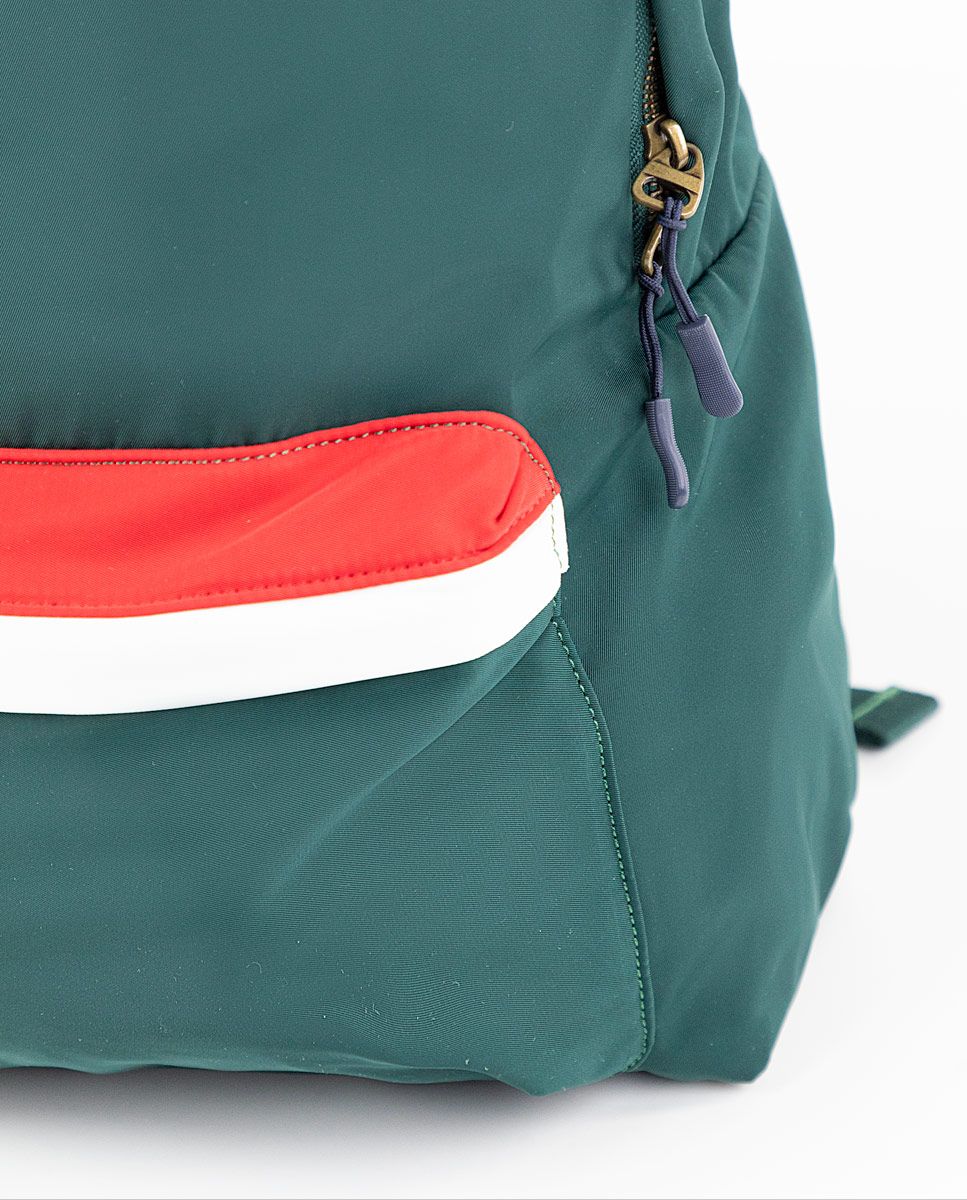 Green nylon backpack cheap