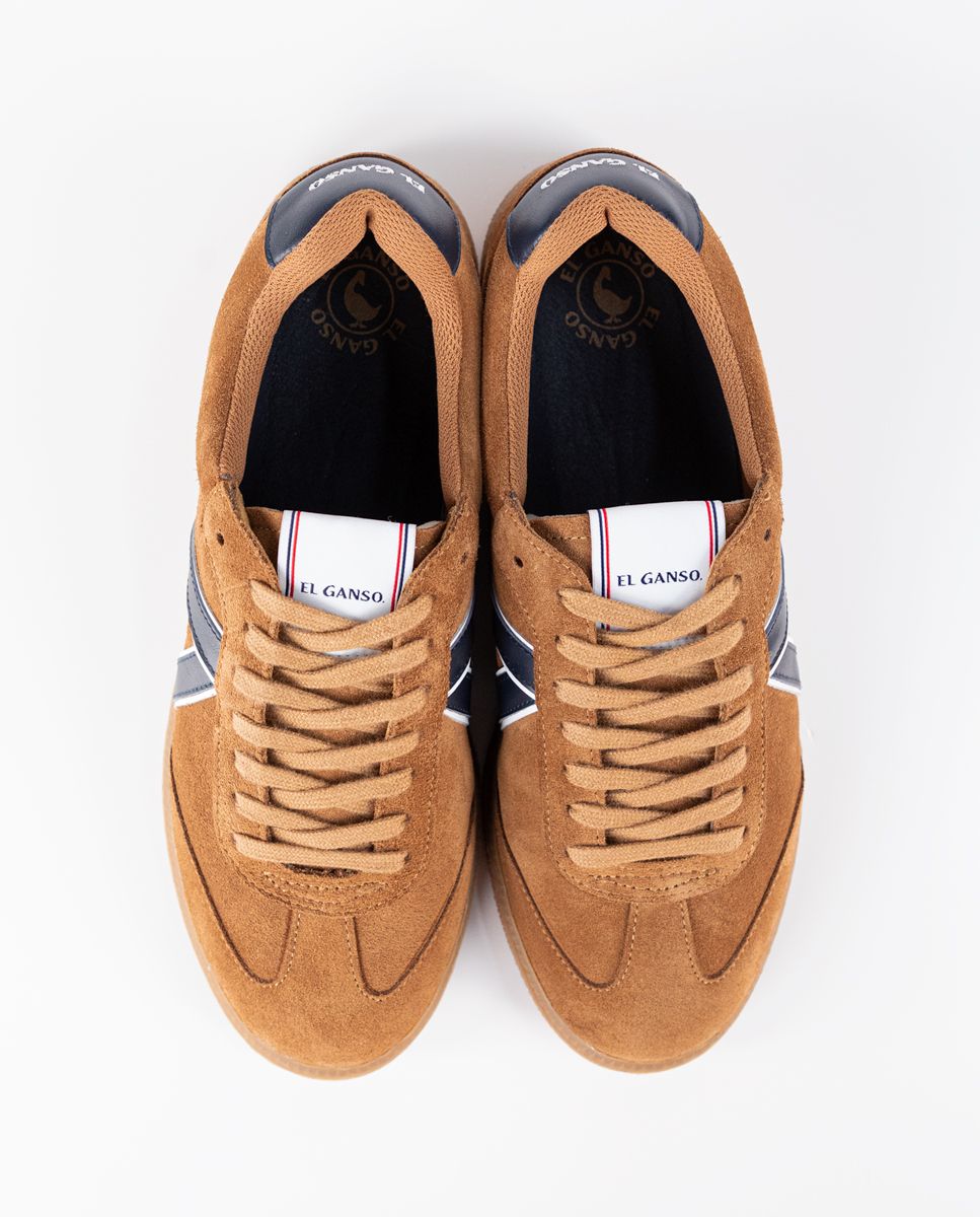 El Ganso® Zapatilla Setentera Ante Marrón