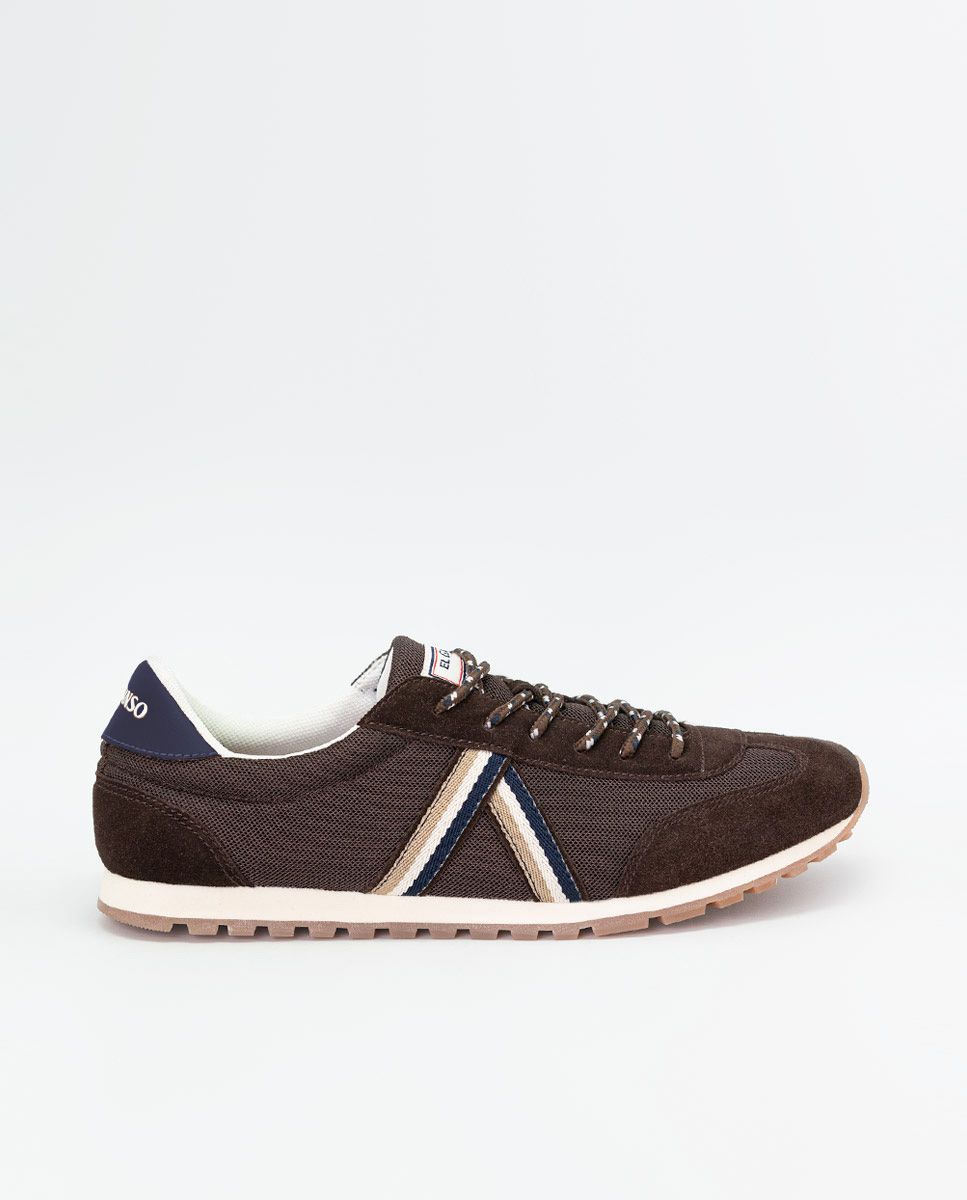 Brown Nylon Running Shoes El Ganso