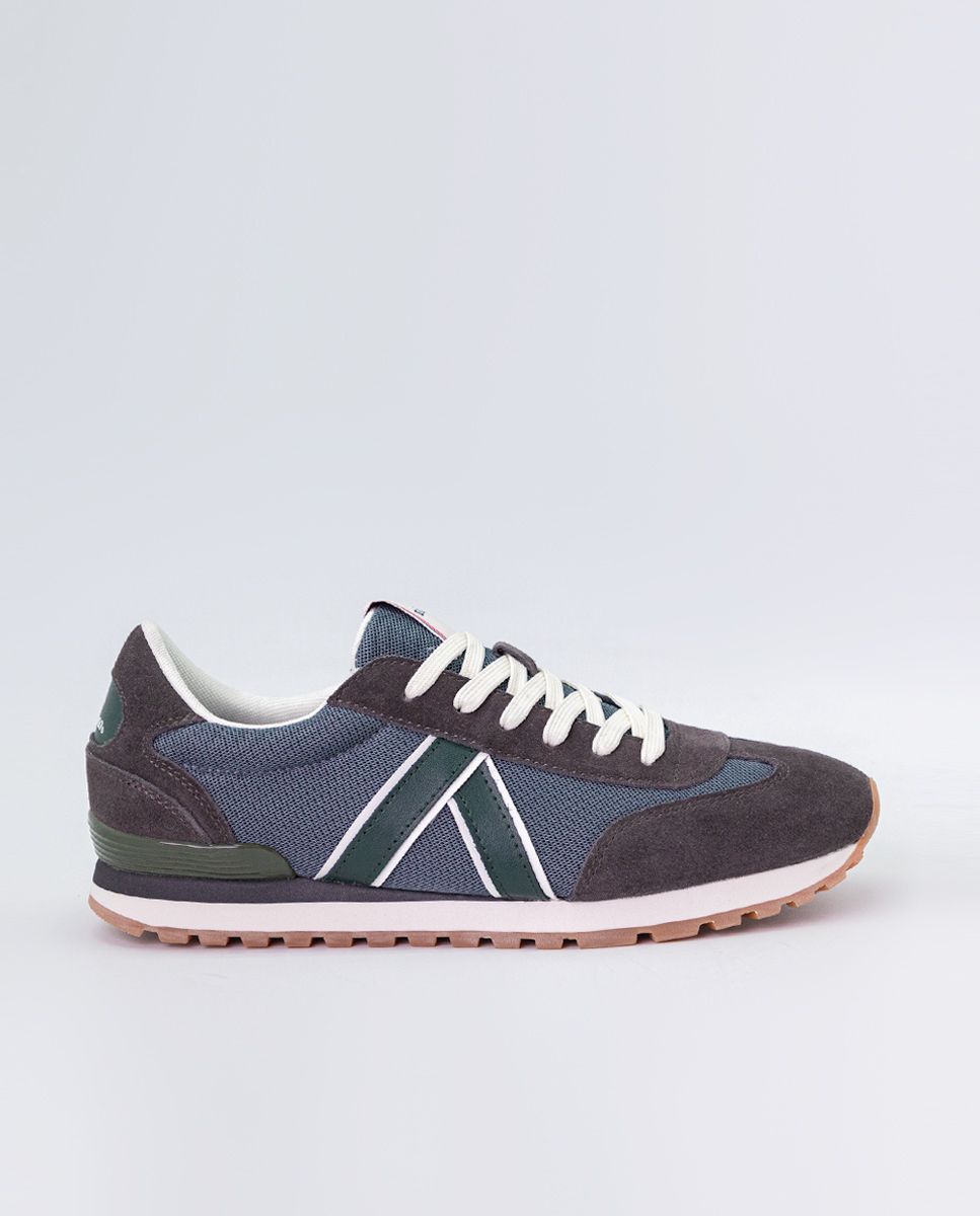Grey Nylon Running Sneakers