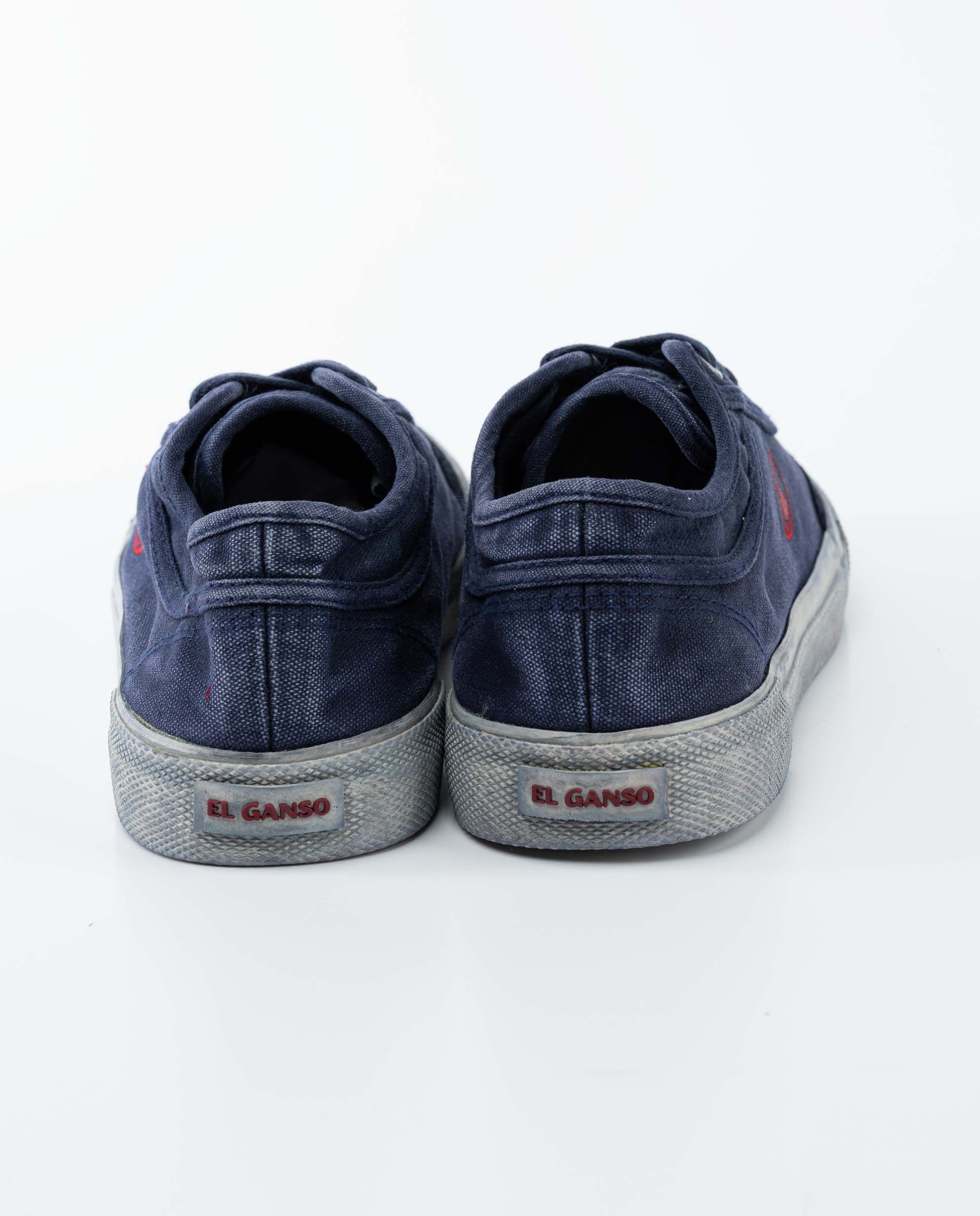 El Ganso Match Canvas Marino - Zapatillas Clásicas De Algodón Con Punta De Ante