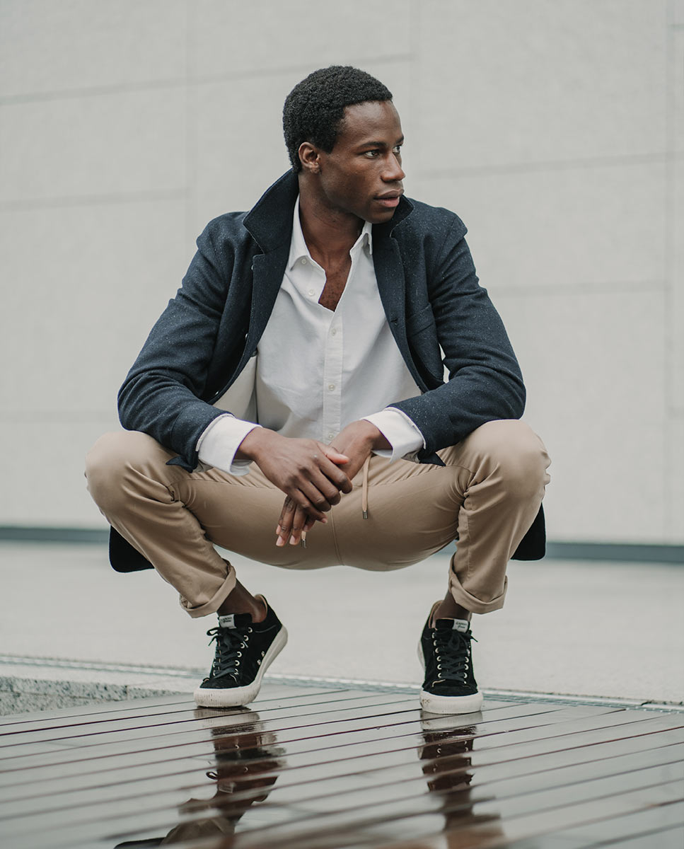 Americana Cuatro Bolsillos Work Wear Navy