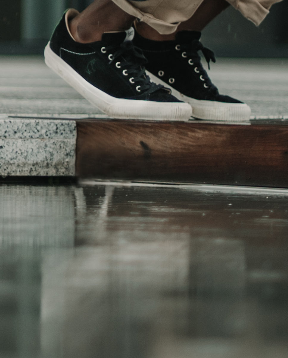 Zapatilla Ante Negro El Ganso Green