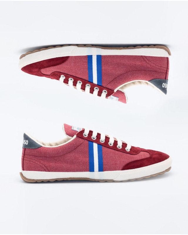 Washed Maroon Canvas Classic Match Sneaker